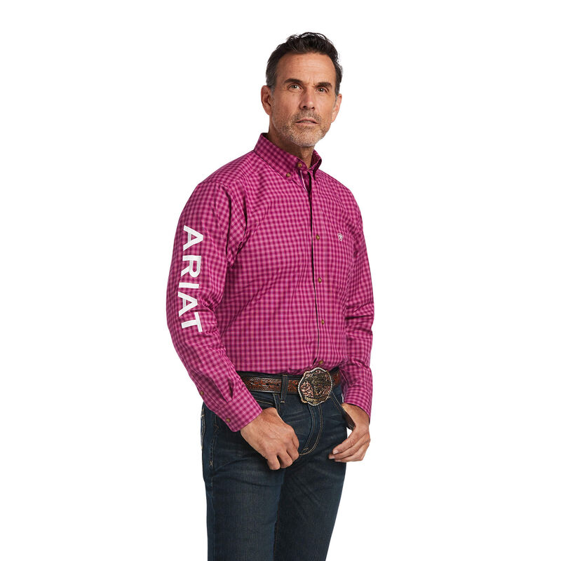 Camisas Ariat Pro Series Team Tarletan Classic Fit Moradas Hombre - Chile 087-XOIBHM